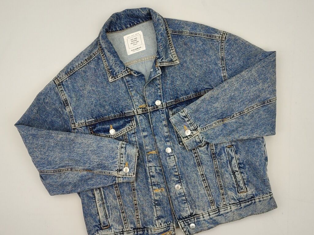 Kurtki jeansowe: Kurtka jeansowa damska, Pull and Bear, rozmiar S