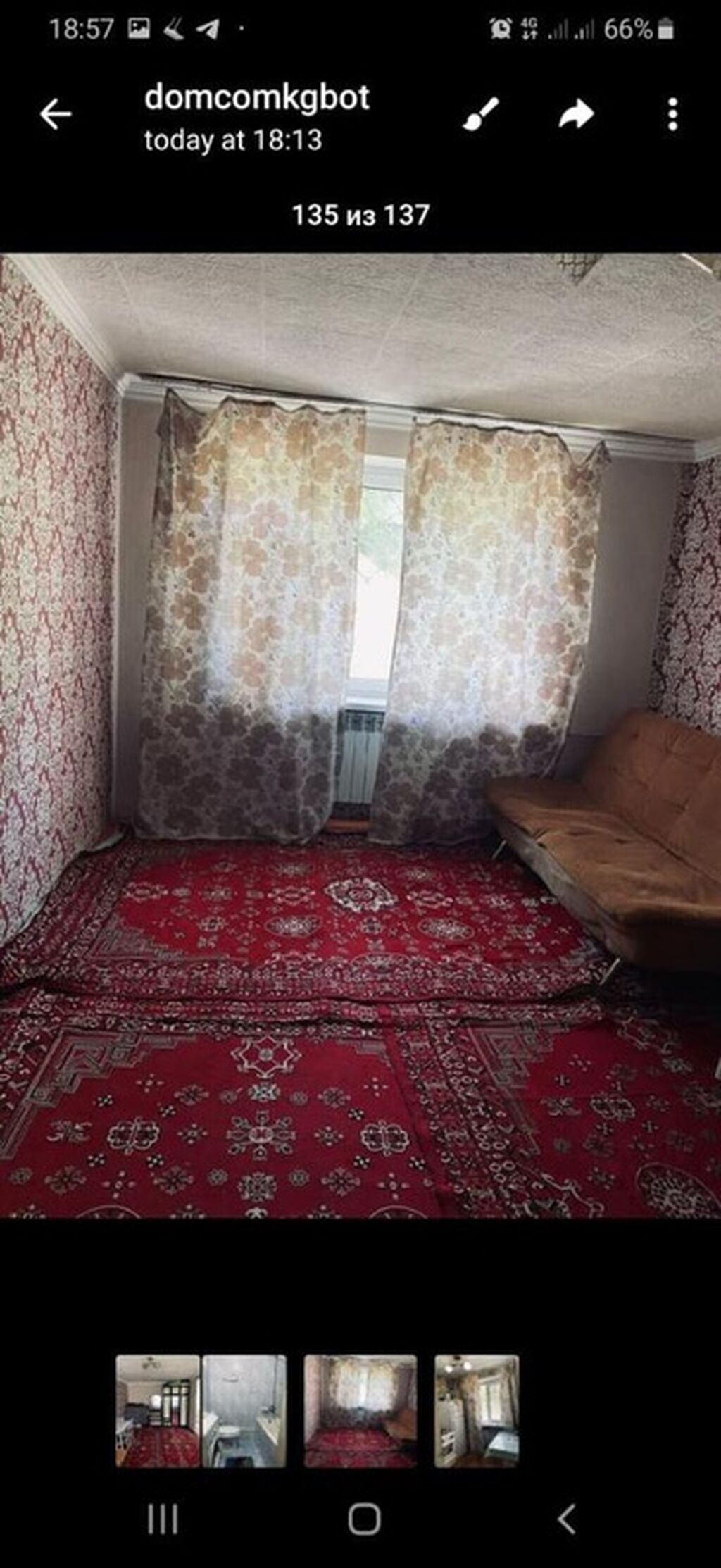 1 комната, ТЭЦ Собственник, Семейным, от 1 года, С мебелью полностью: фото 3