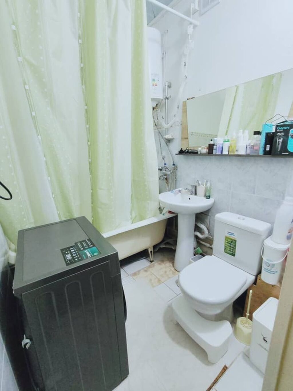 1 комната, 35 м², Аламедин-1 мкр 105 серия, 7 этаж, Косметический ремонт: фото 3
