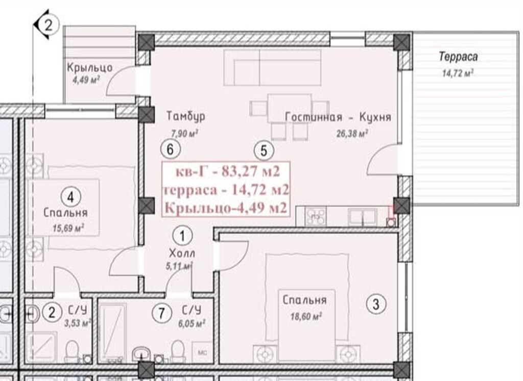 Коттедж в проекте «Форте Вилладж» от СК Турпан Строй, Иссык-Куль, с: фото 3