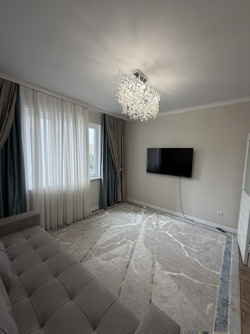 2 комнаты, 53 м², Аламедин-1 мкр Элитка, 4 этаж, Евроремонт: фото 2