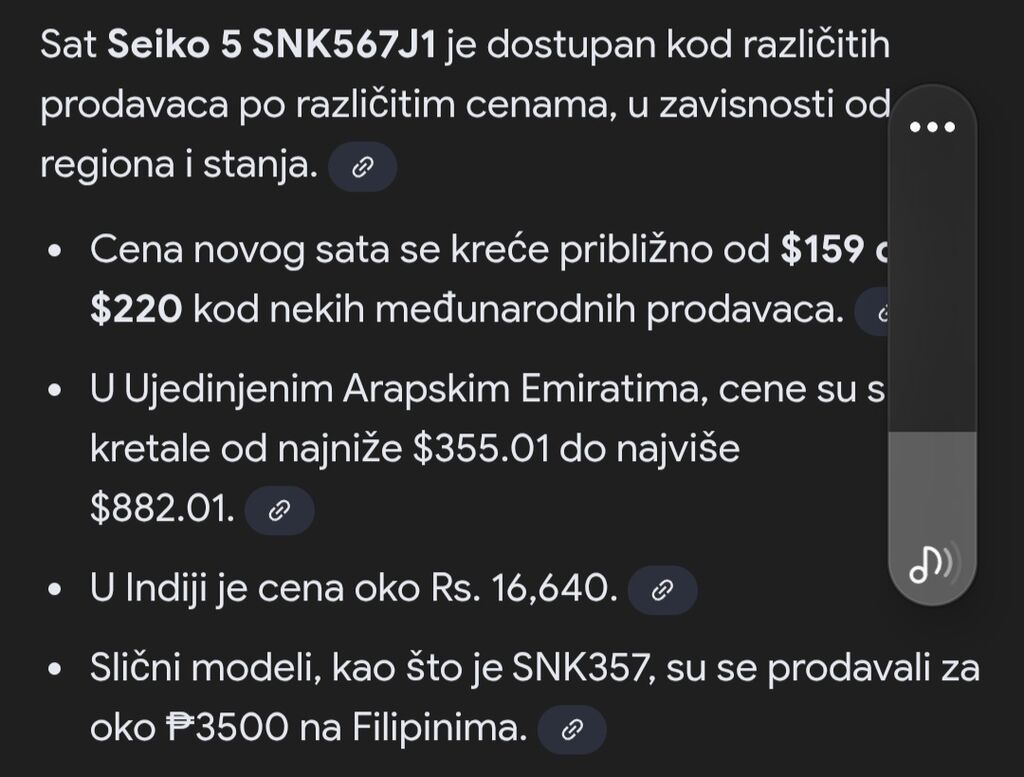 Ručni satovi: Seiko 5 automatski sat – model SNK567J1 - Mehanizam: automatski