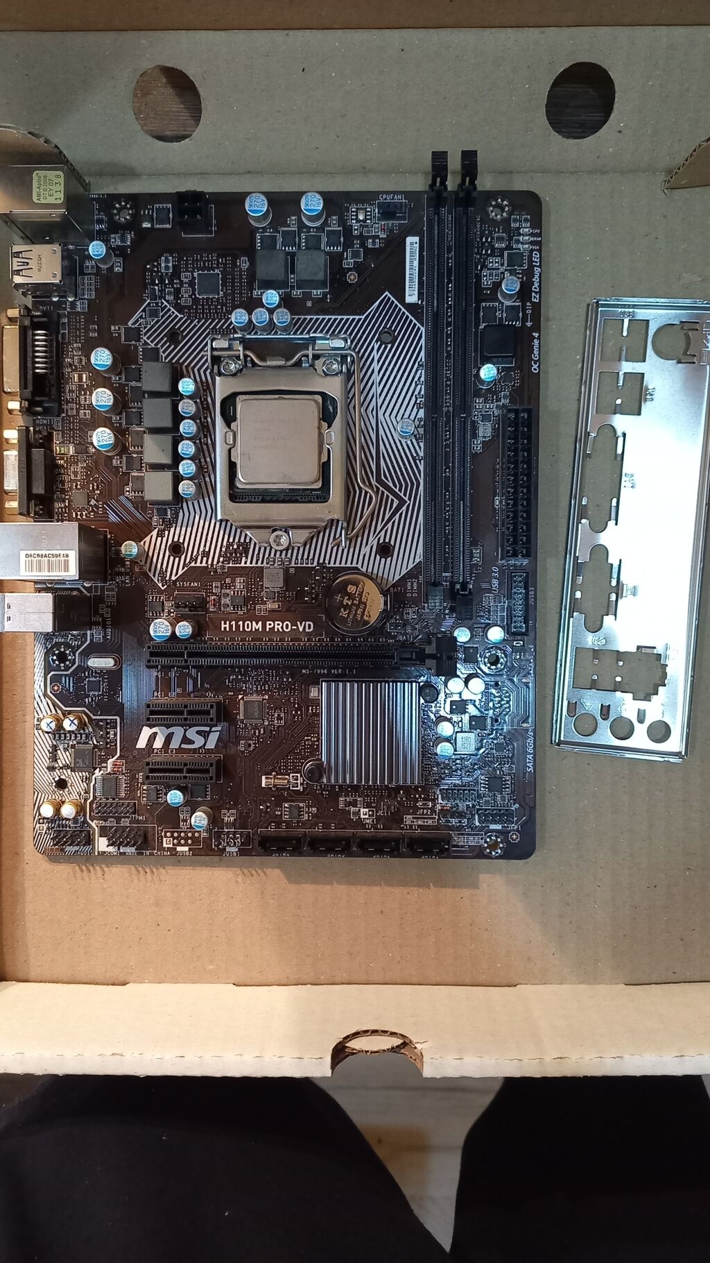 Материнская плата Msi h110m pro vd,: 3600 KGS Материнские платы ...