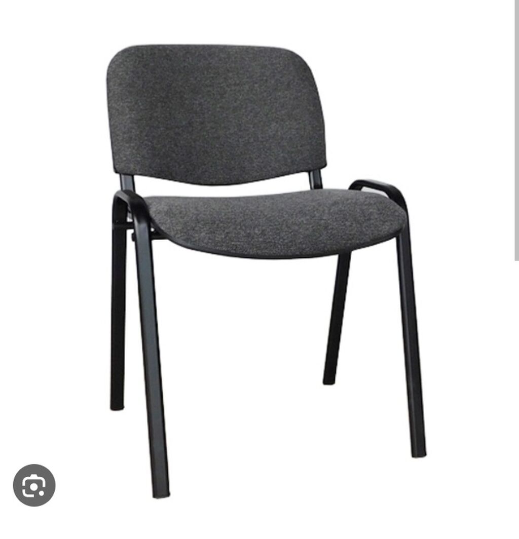 стул изо черный сиденье черный металл черный
