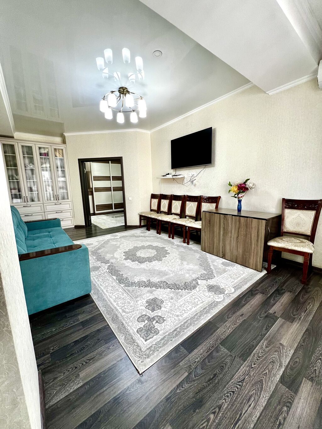 3 комнаты, 102 м², Аламедин-1 мкр Элитка, 3 этаж, Евроремонт: фото 3