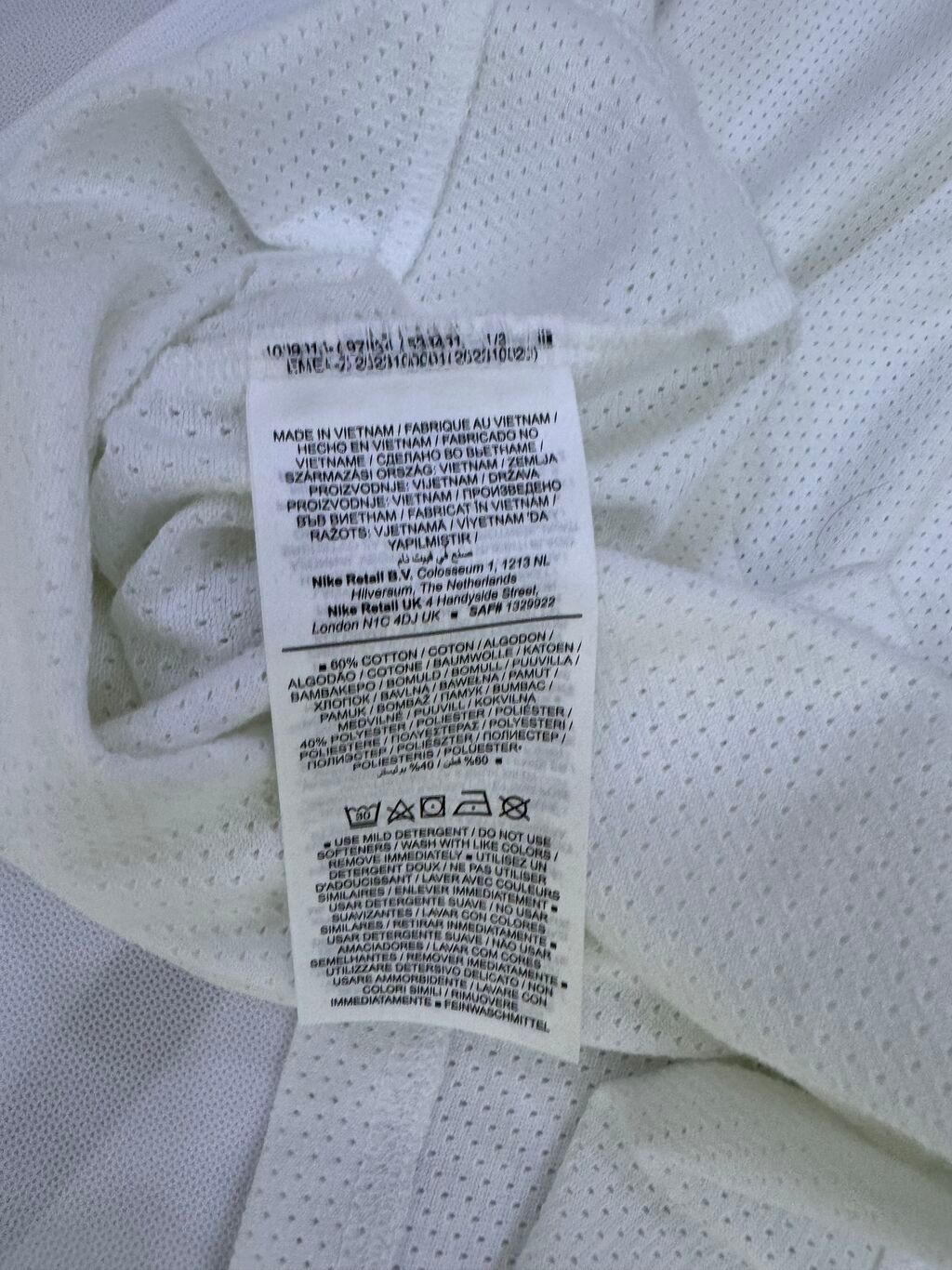 Мужская футболка, M, Nike, Новый, цвет - Белый, Самовывоз: фото 4