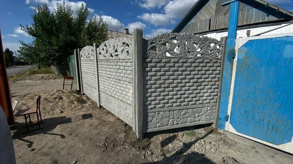 Бетонный еврозабор, Односторонний, Новый, Оптом,Безналичный расчет: фото 2