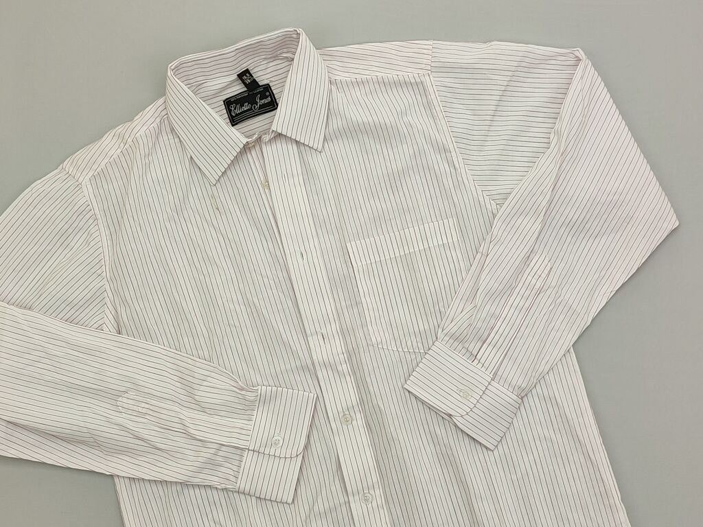 Koszule: Koszulа L (EU 40), stan - Bardzo dobry, wzór - Linia, kolor - Biały — 1