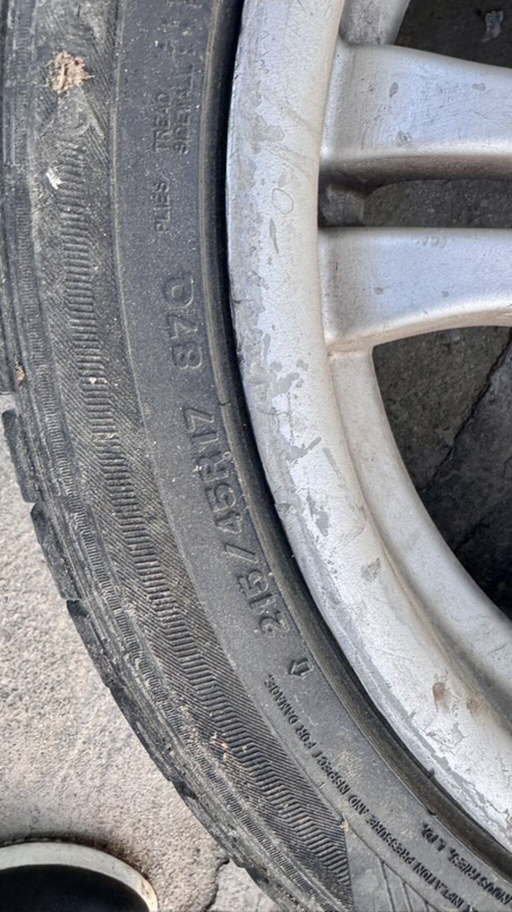 Колеса в сборе 215 / 45 / R 17, Всесезонная, Б/у, Пара, Легковые, Литые, отверстий - 5: фото 3