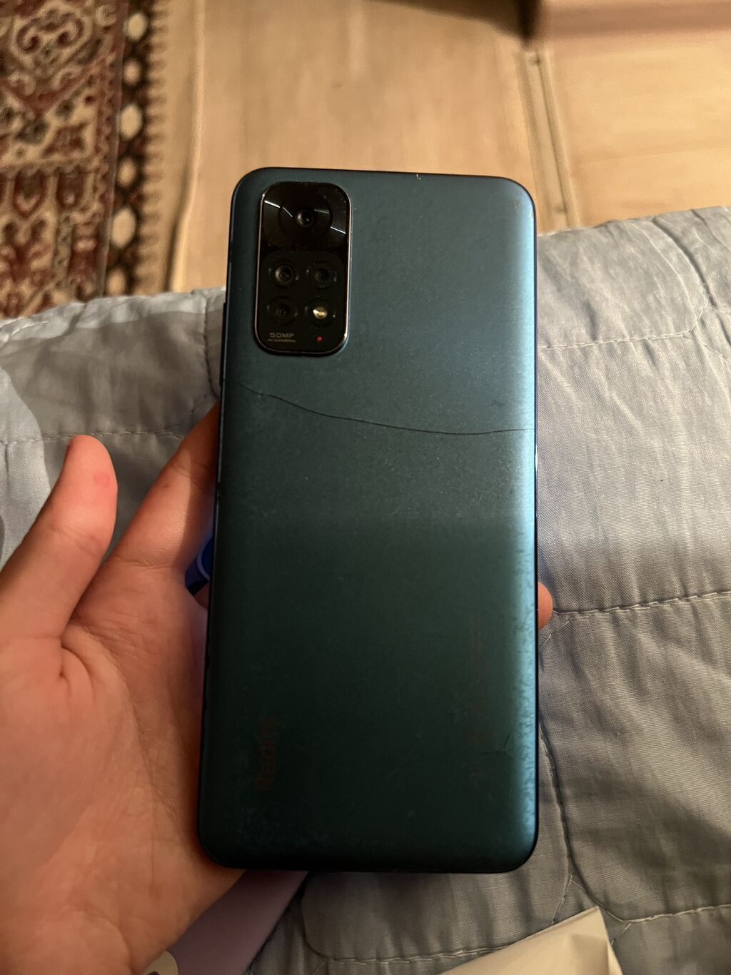 Redmi, Redmi Note 11, Б/у, 128 ГБ, цвет - Синий, 1 SIM, 2 SIM, eSIM — фото 4