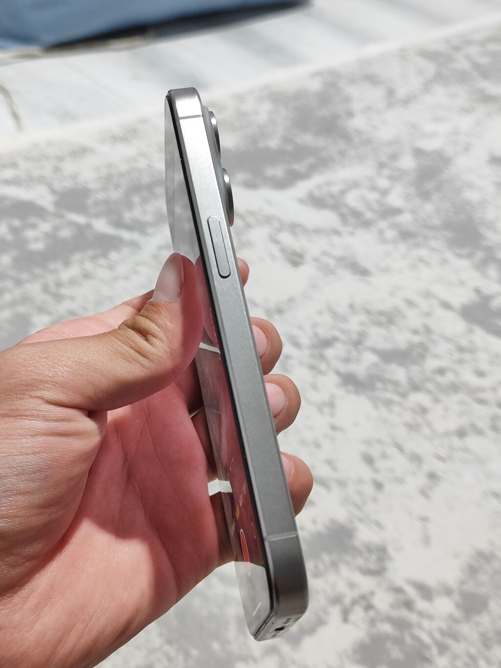 IPhone 15 Pro, Б/у, 128 ГБ, Natural Titanium, Кабель, 83 %: фото 6