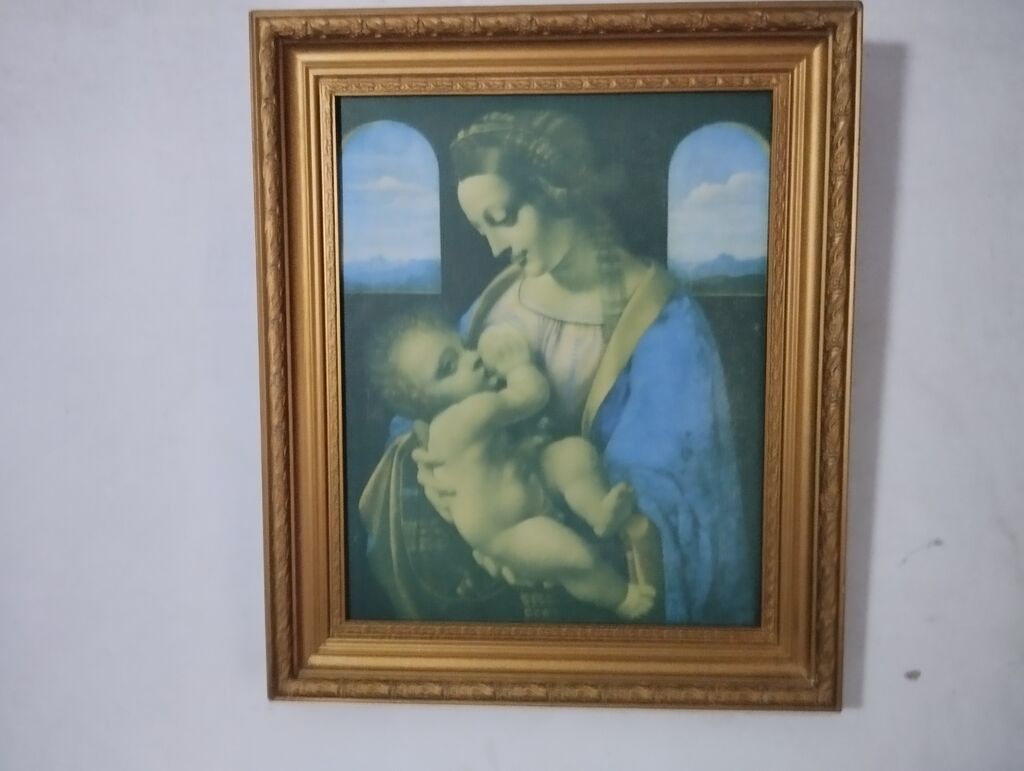 Картина в раме: репродукция «Мадонна с младенцем» (классический: фото 2