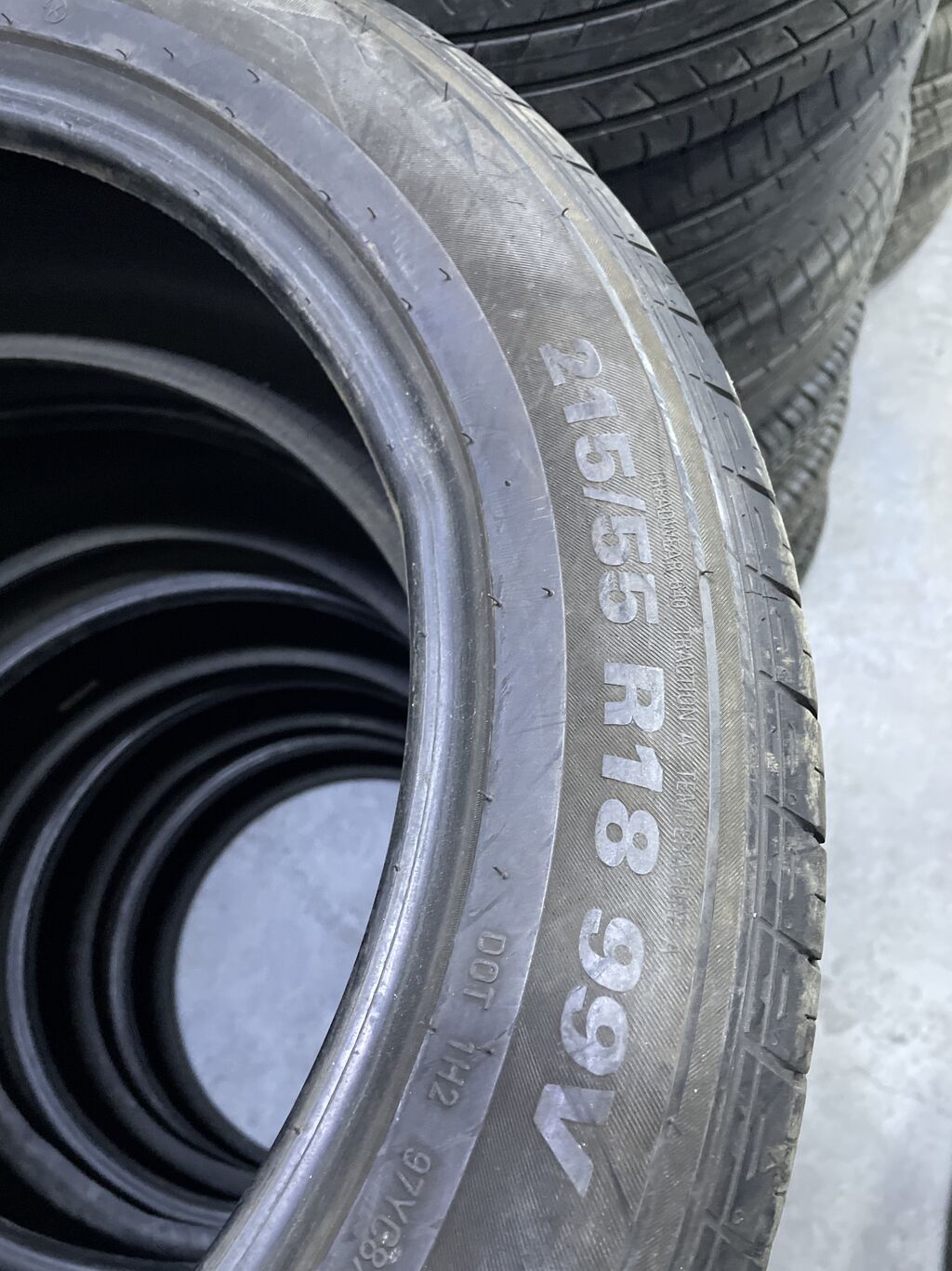 Шины 215 / 55 / R 18, Лето, Б/у, Пара, Легковые, Корея, Kumho: фото 3