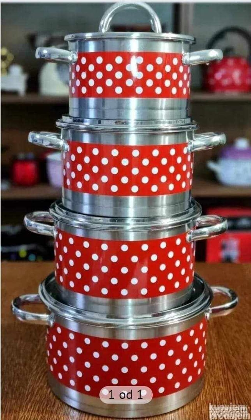 Šerpe: Set Inox šerpi 4 u kompletu - Pogodne za sve podloge i indukciju