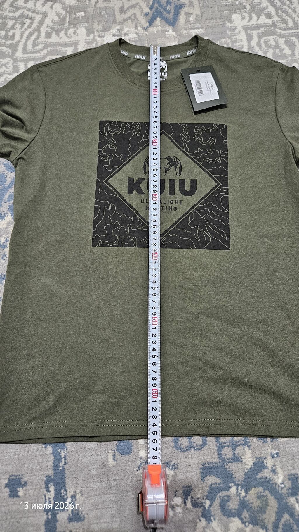 Футболка KUIU Ultralight Hunting - Цвет: оливковый (khaki) - Принт: фото 6