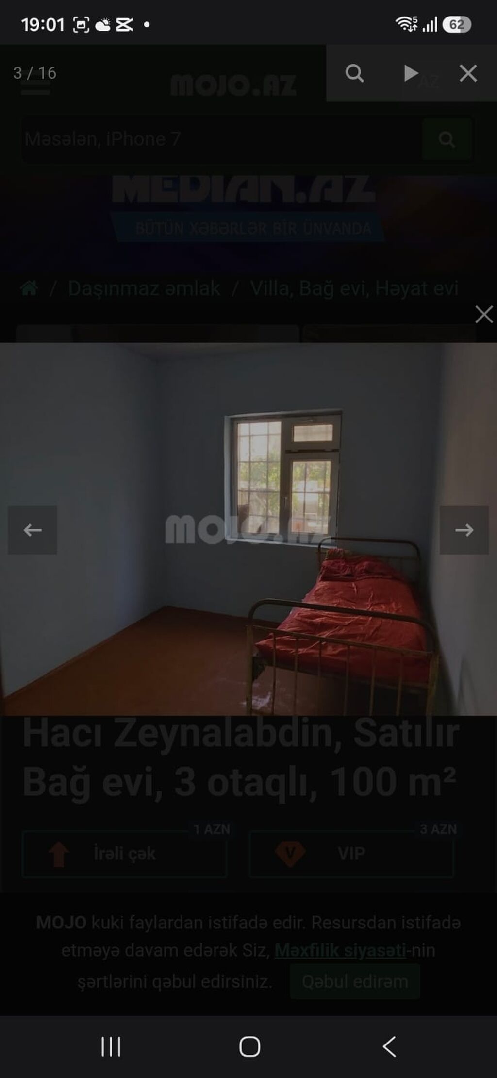 Zeynalabdin Tağıyev, 100 kv. m, 3 otaqlı, Hovuzsuz, Su