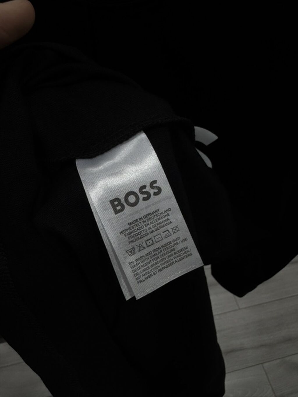 Мужская футболка, M, S, L, Boss, Новый, цвет - Черный, Самовывоз: фото 3