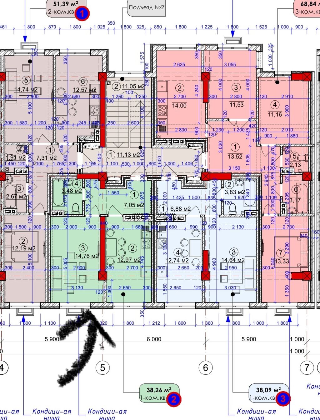 Продается 1- комнатная квартира в новом: 35500 USD ▷ Продажа квартир |  Бишкек | 34185199 ᐈ lalafo.kg