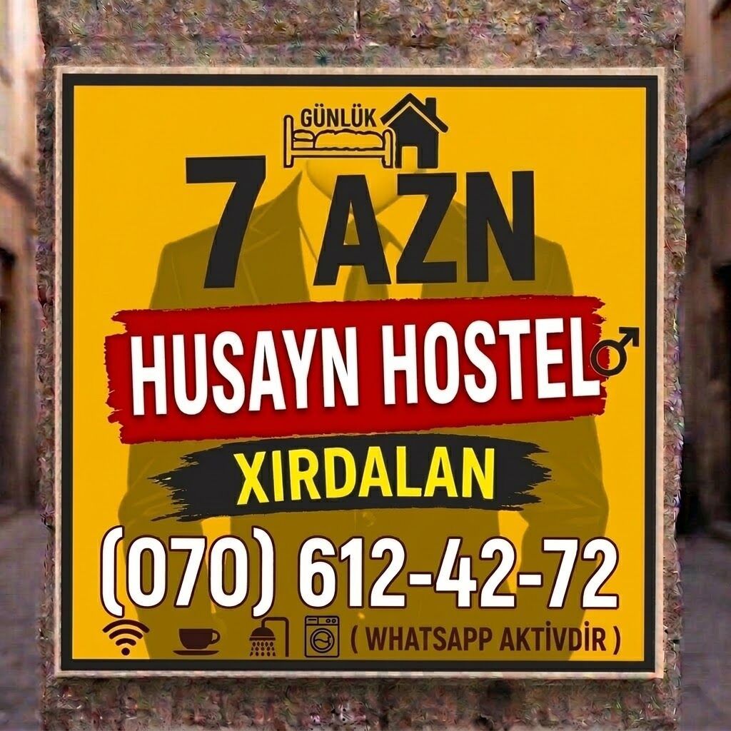HUSAYN HOSTEL – Xırdalanda yataqxana - Qiymətlər: gündəlik 7 AZN, 10