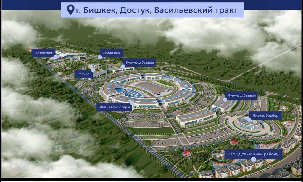 1 комната, 51 м², Достук с. Элитка, 3 этаж, ПСО (под самоотделку)