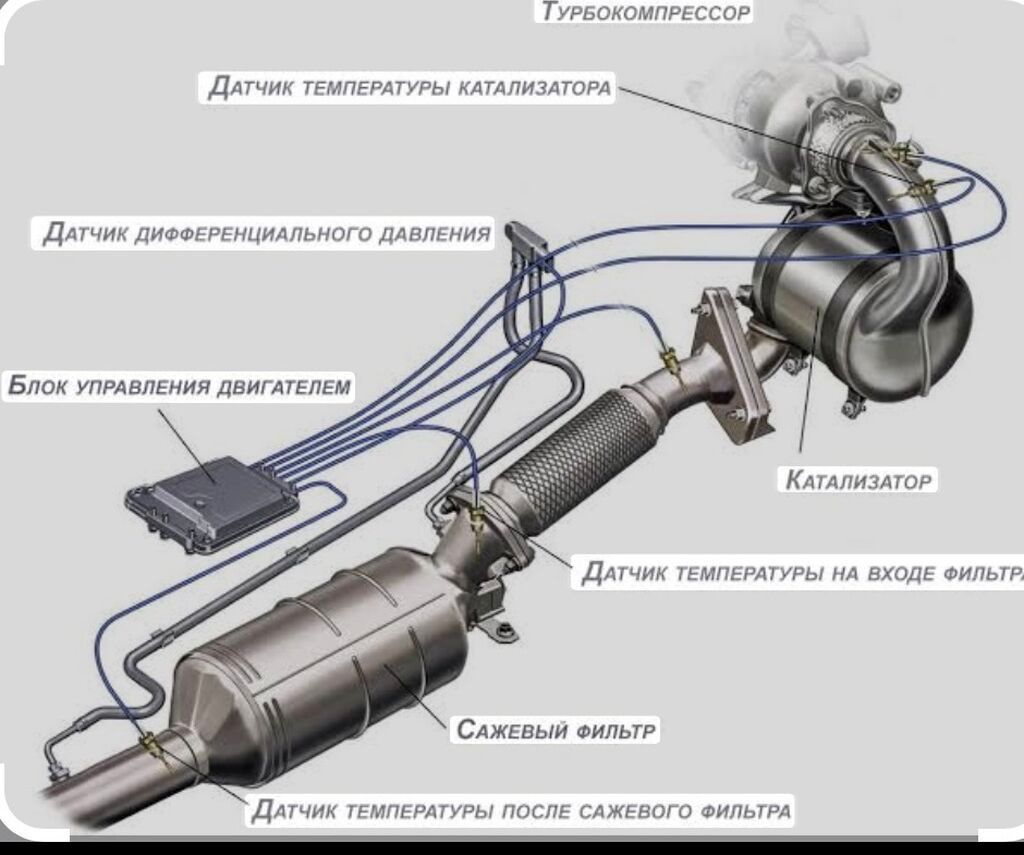 Удаление/очистка сажевого фильтра (DPF/FAP) и катализатора с: фото 2