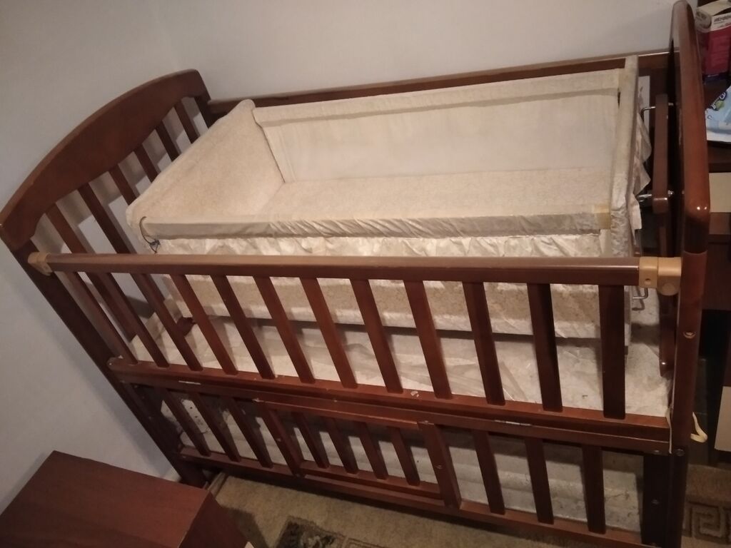 Детская кровать с люлькой 3500 KGS | Объявление создано 03 Ноябрь 2021 14:33:19: Детская кровать с люлькой