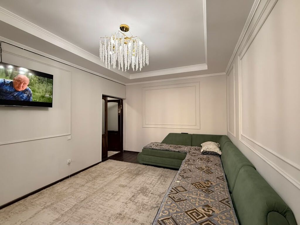 2 комнаты, 57 м², Кок-Жар мкр 106 серия улучшенная, 3 этаж, Свежий ремонт: фото 2
