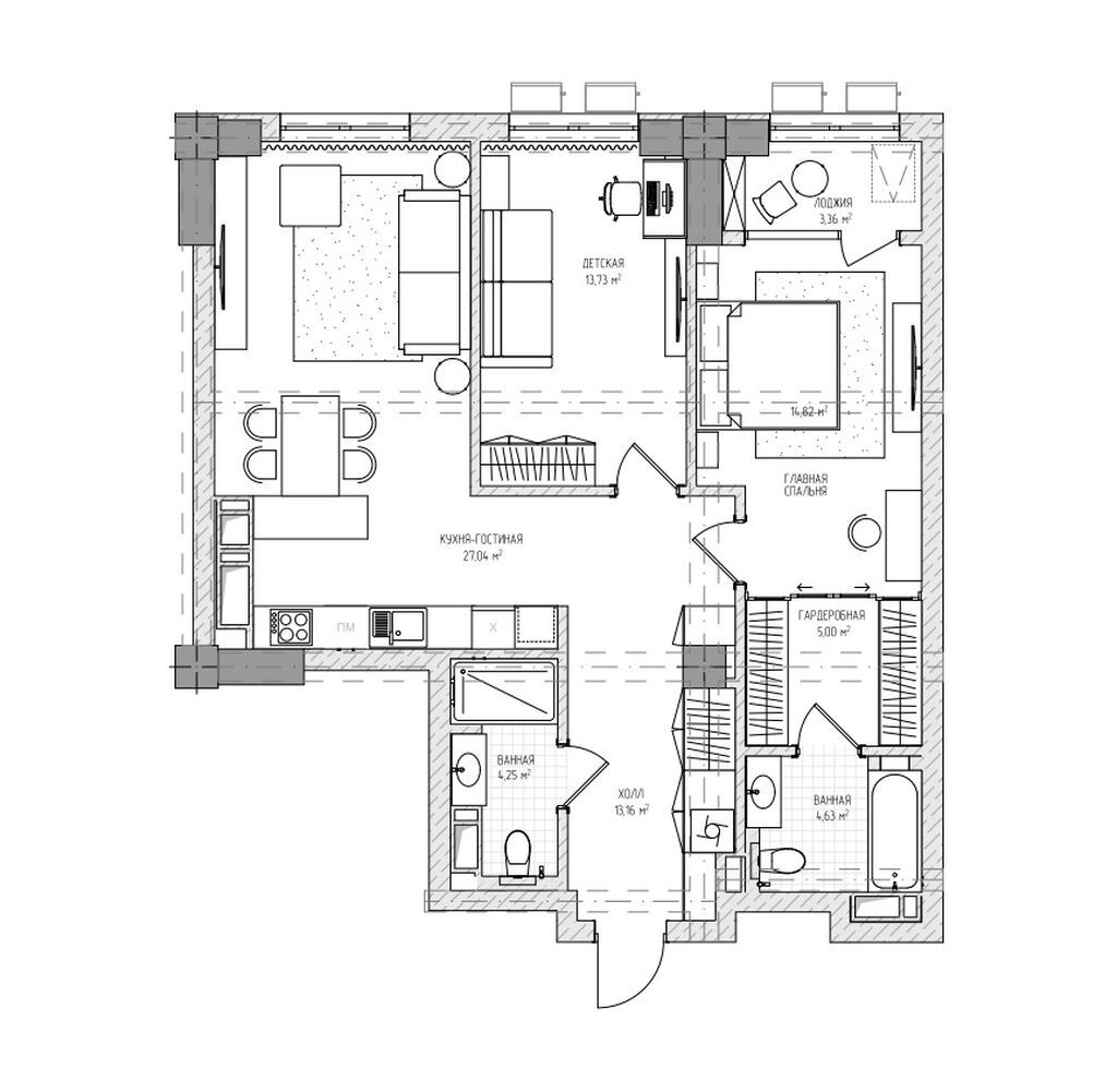 Продам 2-к квартиру в ЖК Prime Park, 12 этаж: фото 5