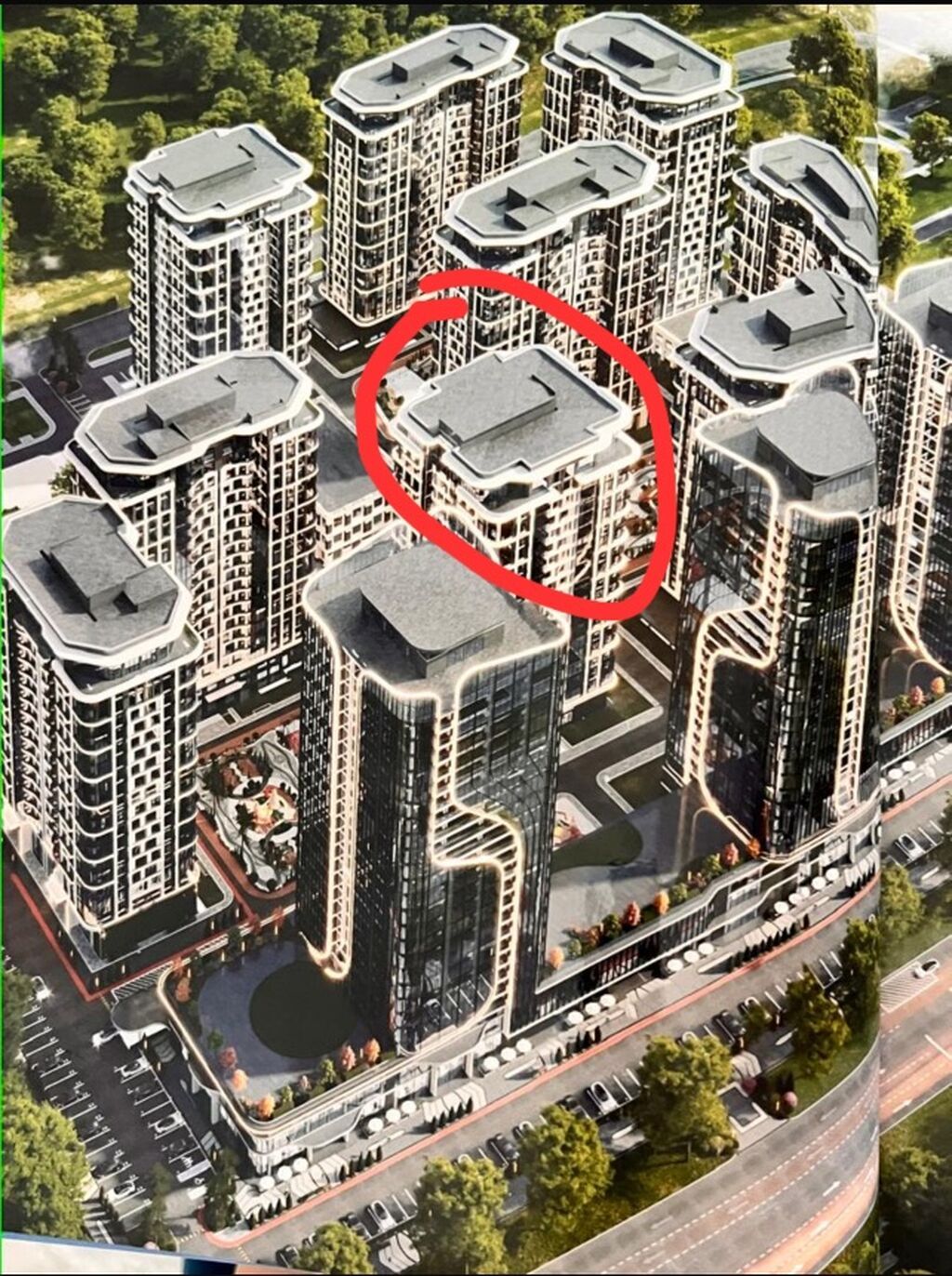 1 комната, 57 м², Элитка, 17 этаж, ПСО (под самоотделку): фото 1