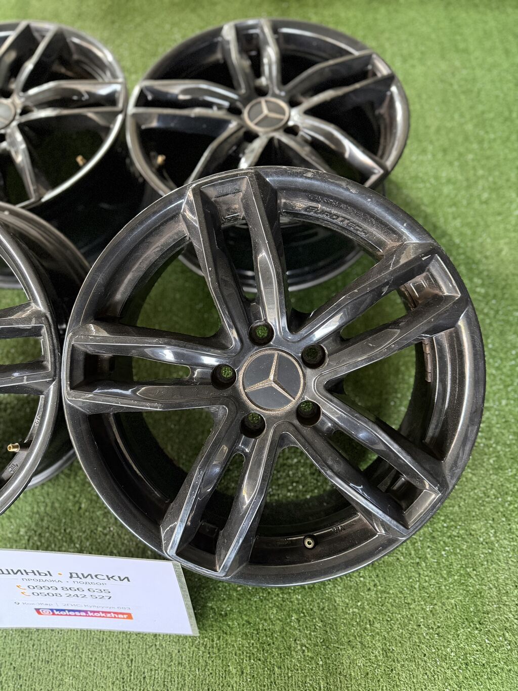 Литые Диски R 17 Mercedes-Benz, Комплект, отверстий - 5, Б/у: фото 2