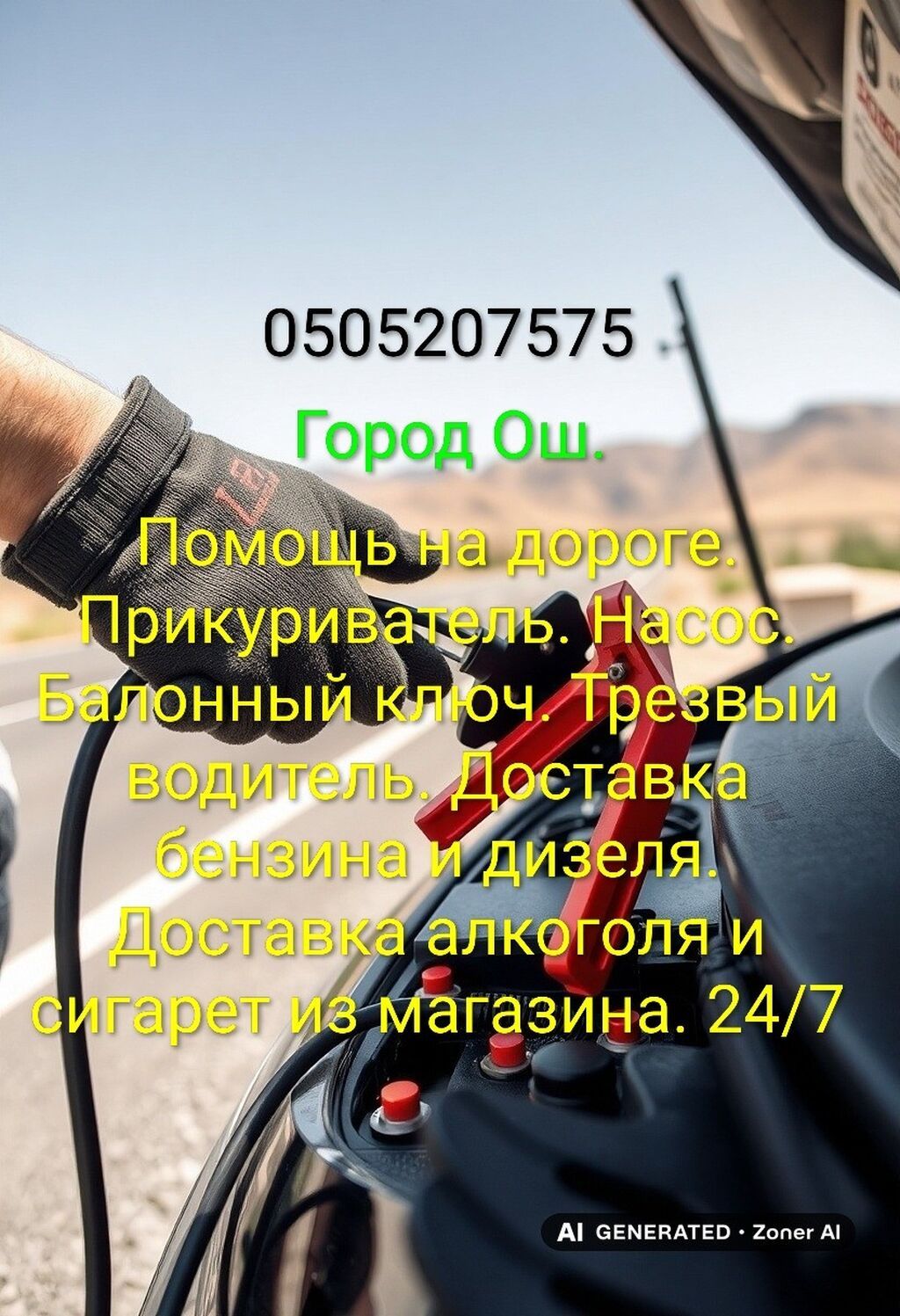 Услуги прикуриватель электронасос. домкрат балонный ключ диагностика: фото 6