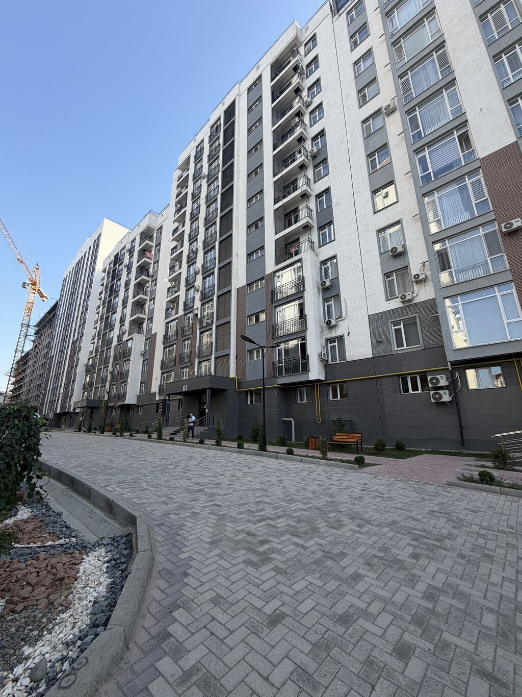 1 комната, 43 м², Асанбай мкр Элитка, 13 этаж, ПСО (под самоотделку): фото 4