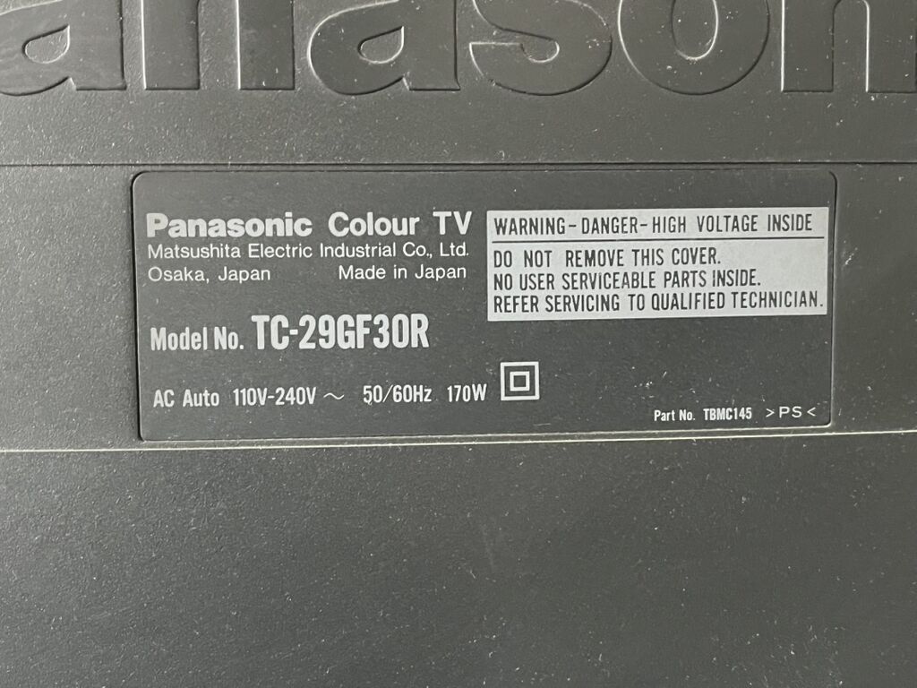 Телевизор Panasonic Colour TV, модель TC-29GF30R, с ЭЛТ-экраном и: фото 3