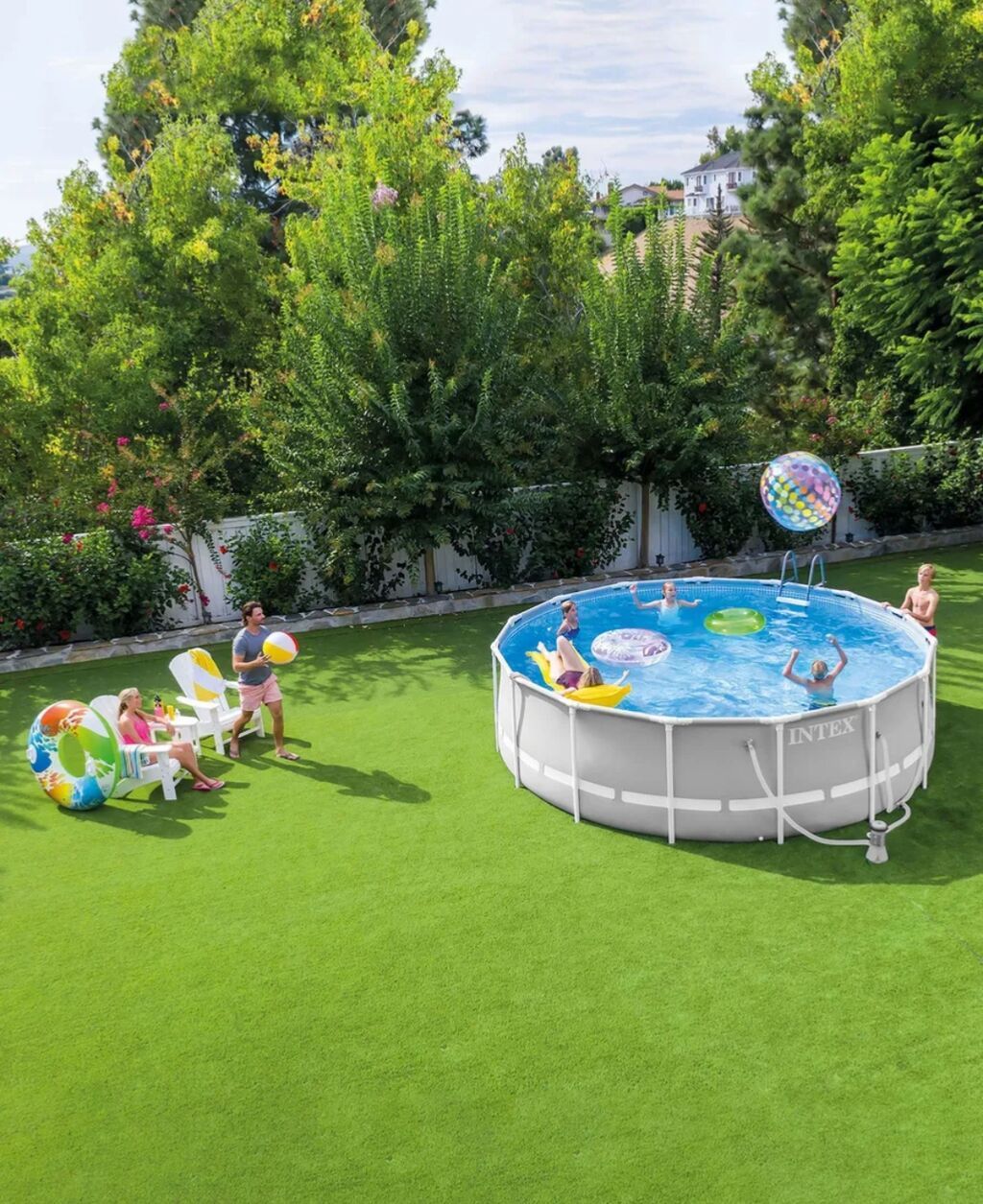 Каркасный бассейн Intex - Размер: 305 × 76 см - Объем: 4485 л - Вес: фото 8