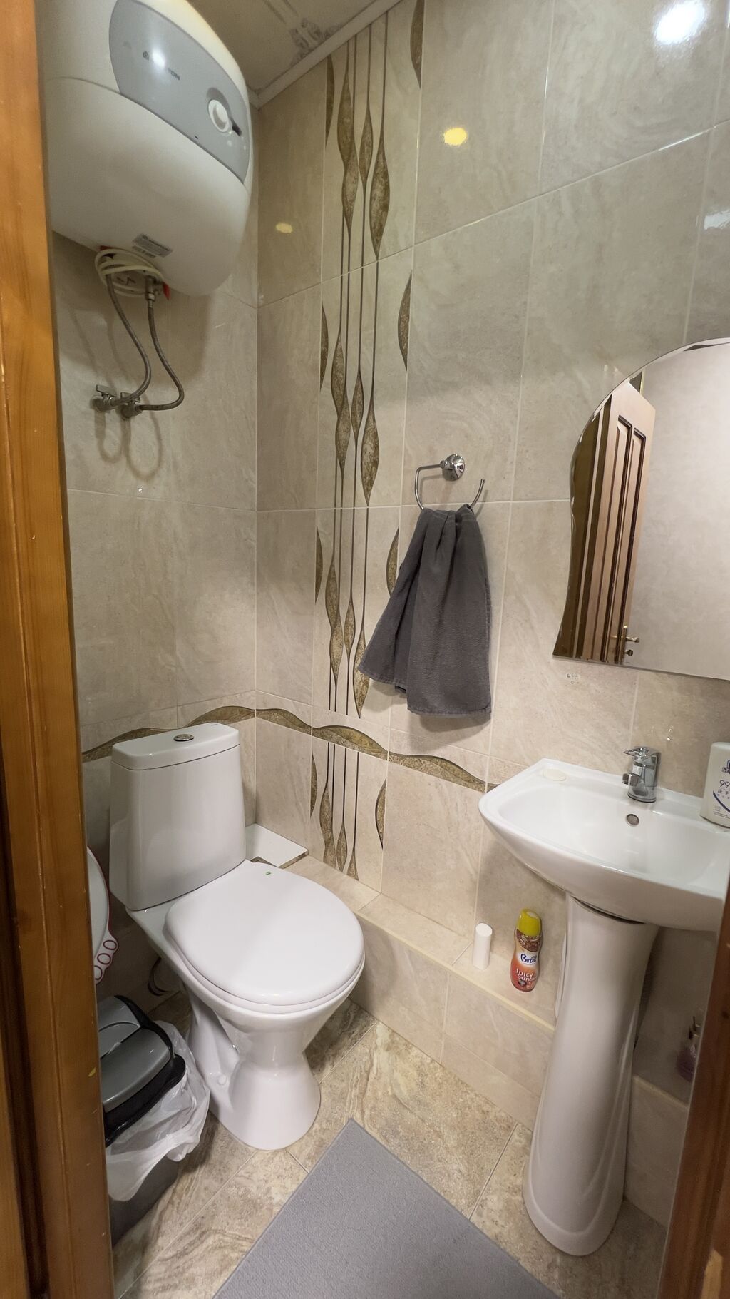 2 комнаты, 1 м², Асанбай мкр 106 серия, 1 этаж, Евроремонт: фото 6