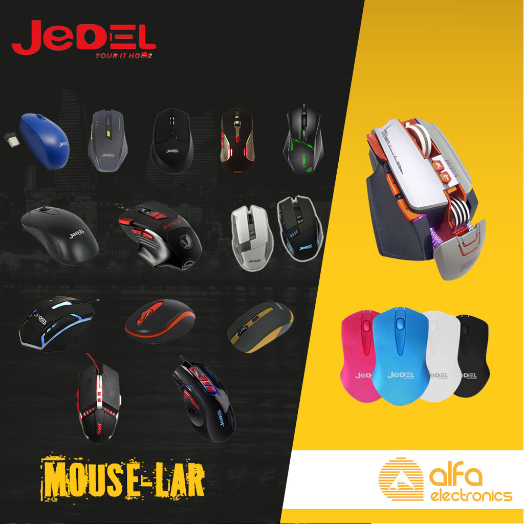Kompüter siçanları (Pc Mouse)Jedel 220 Usb optic Mouse - 3 aznJedel ...