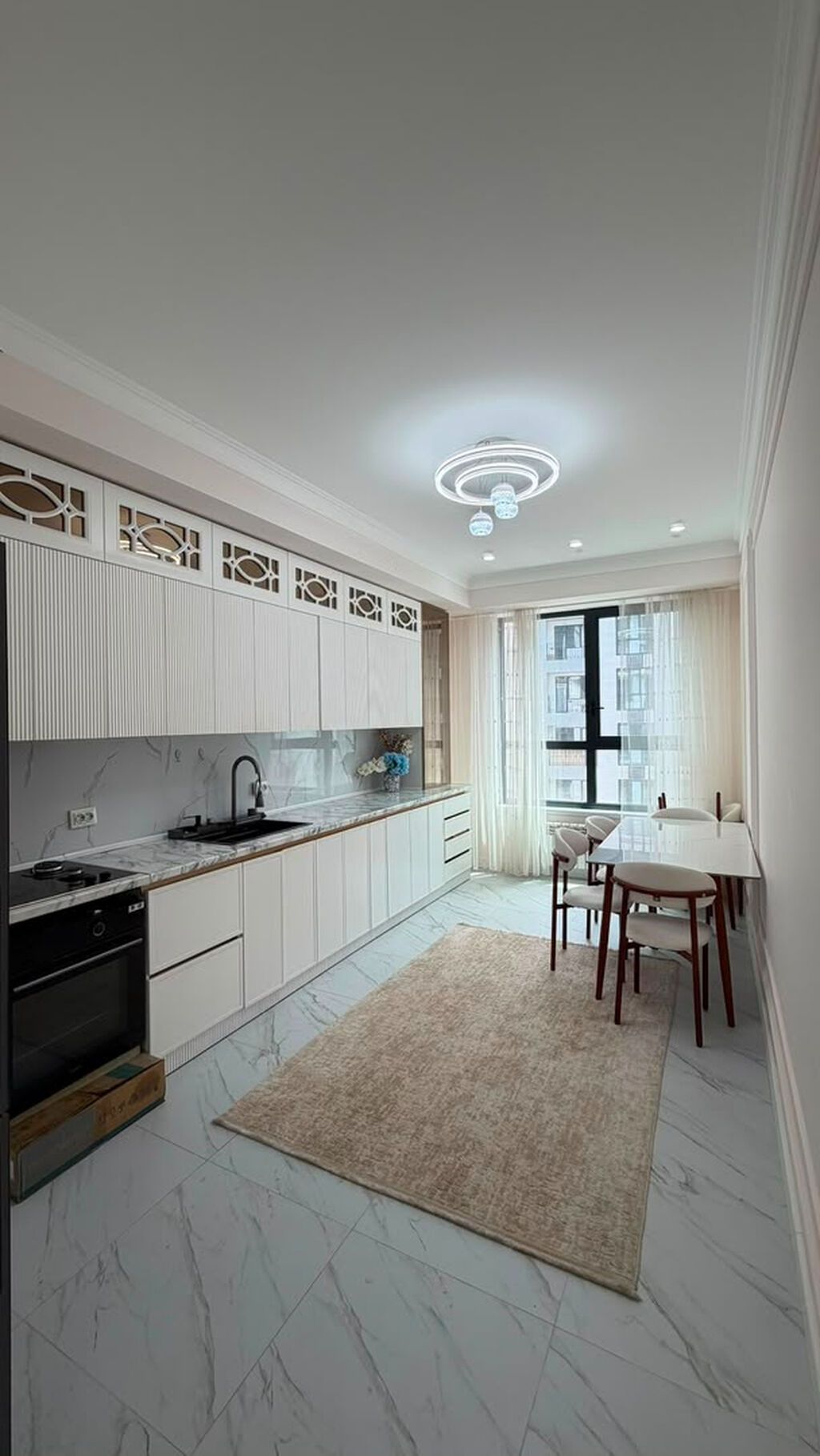 3 комнаты, 104 м², Элитка, Асанбай мкр Элитка, 11 этаж, Дизайнерский ремонт: фото 3