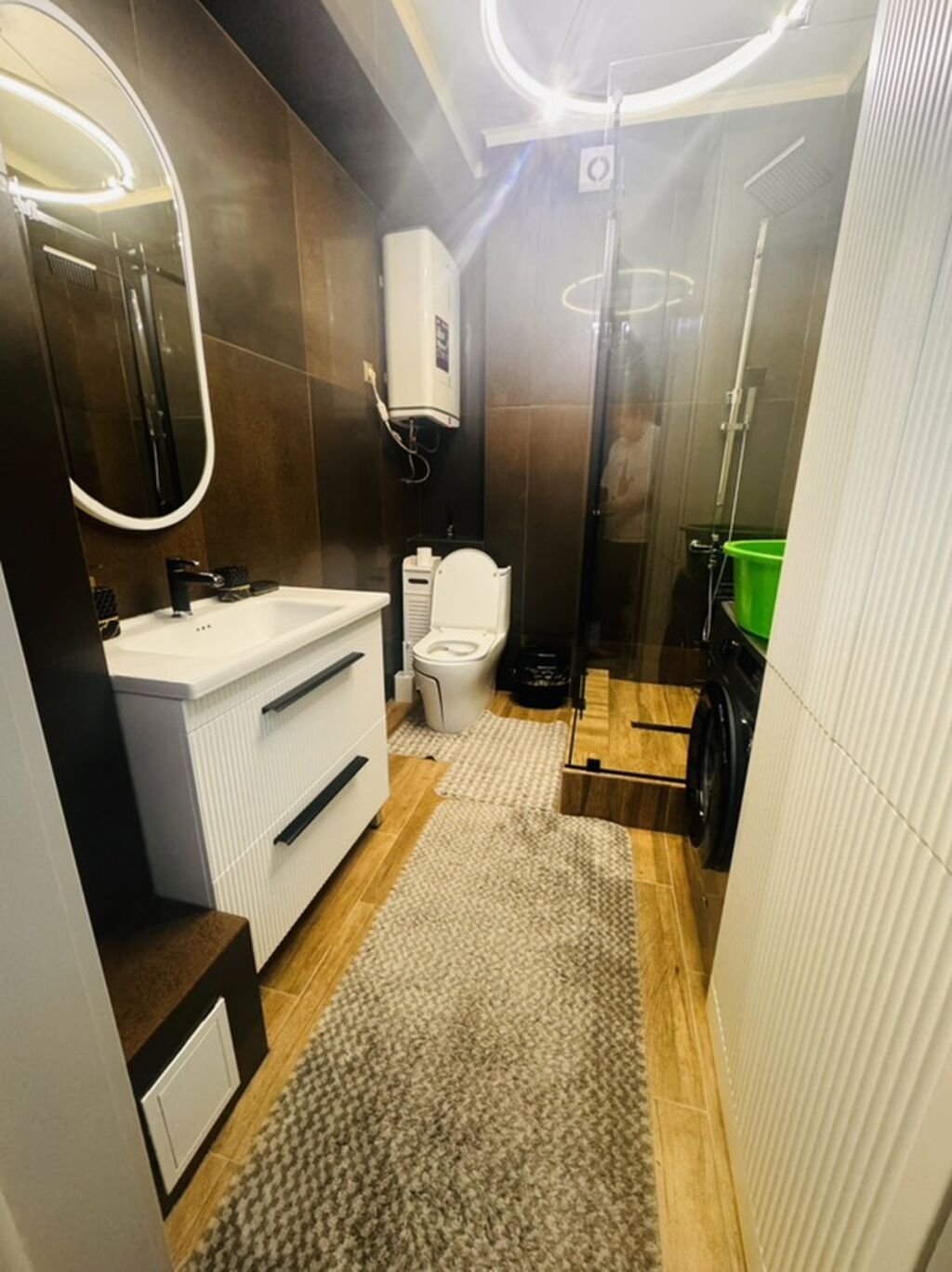 1 комната, 48 м², Тунгуч мкр 9 этаж, Дизайнерский ремонт: фото 5