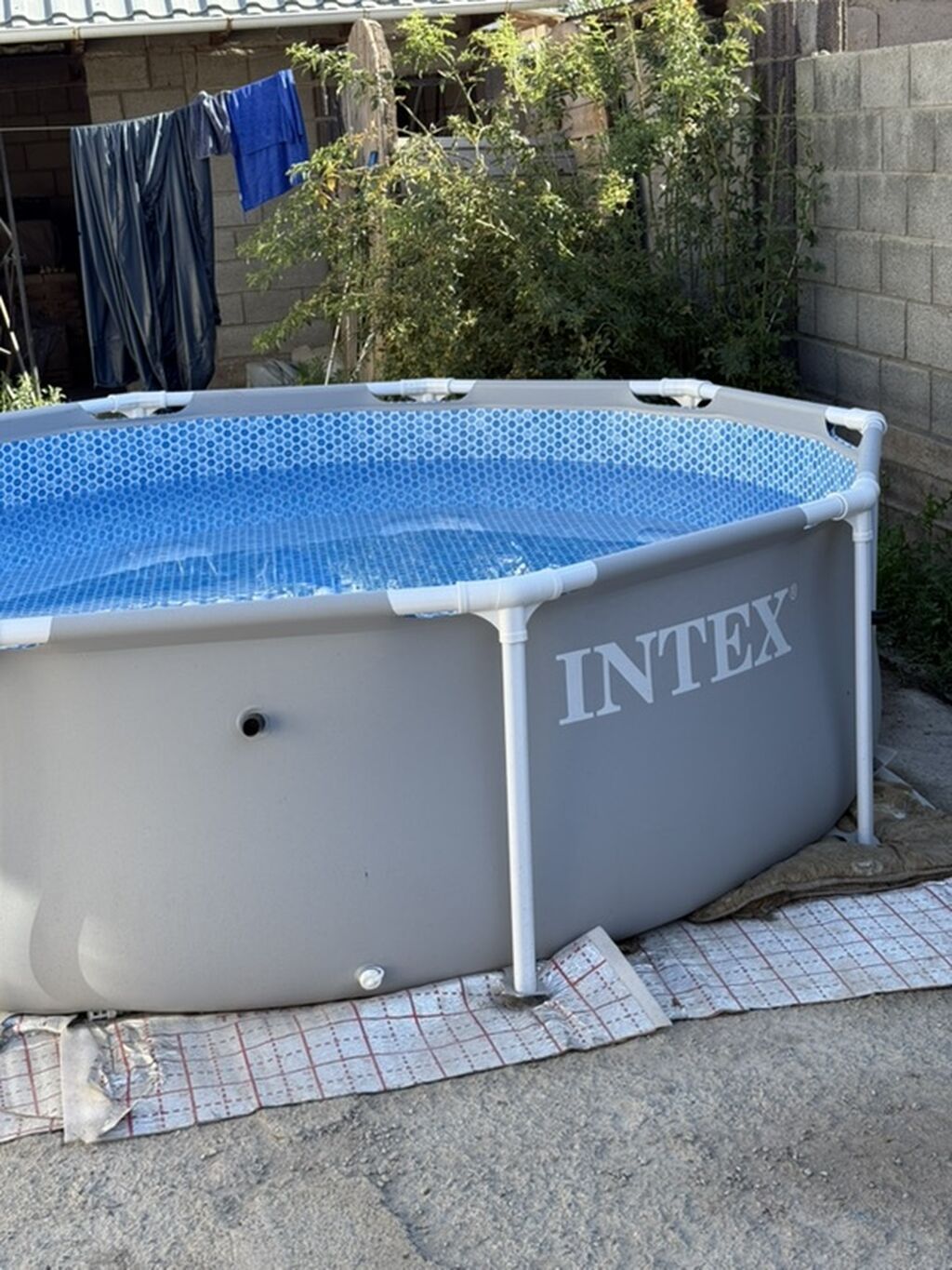 Каркасный бассейн Intex круглой формы - Бренд: Intex (надпись на: фото 3