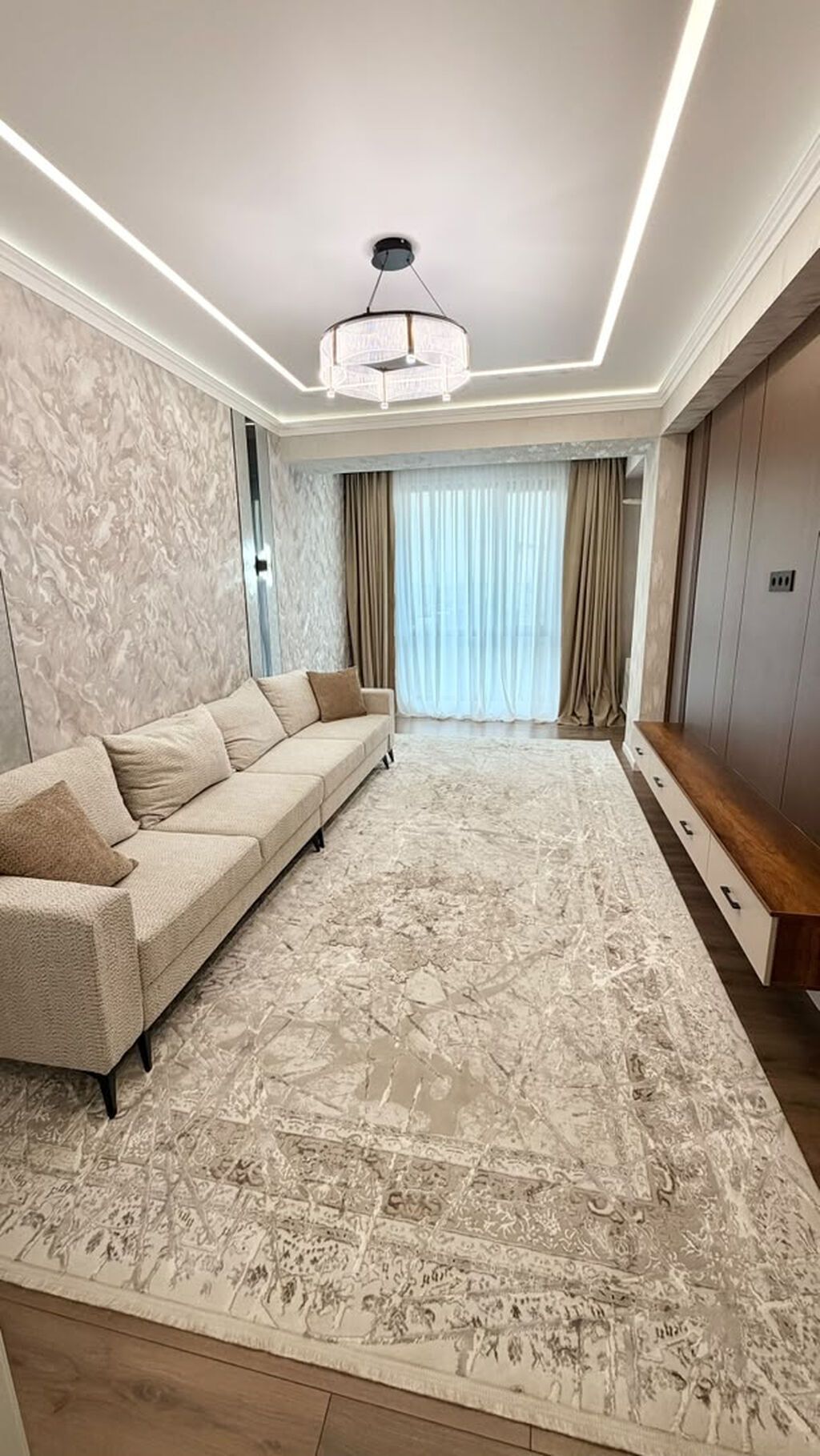 2 комнаты, 81 м², Джальская больница Элитка, 12 этаж, Дизайнерский ремонт: фото 2