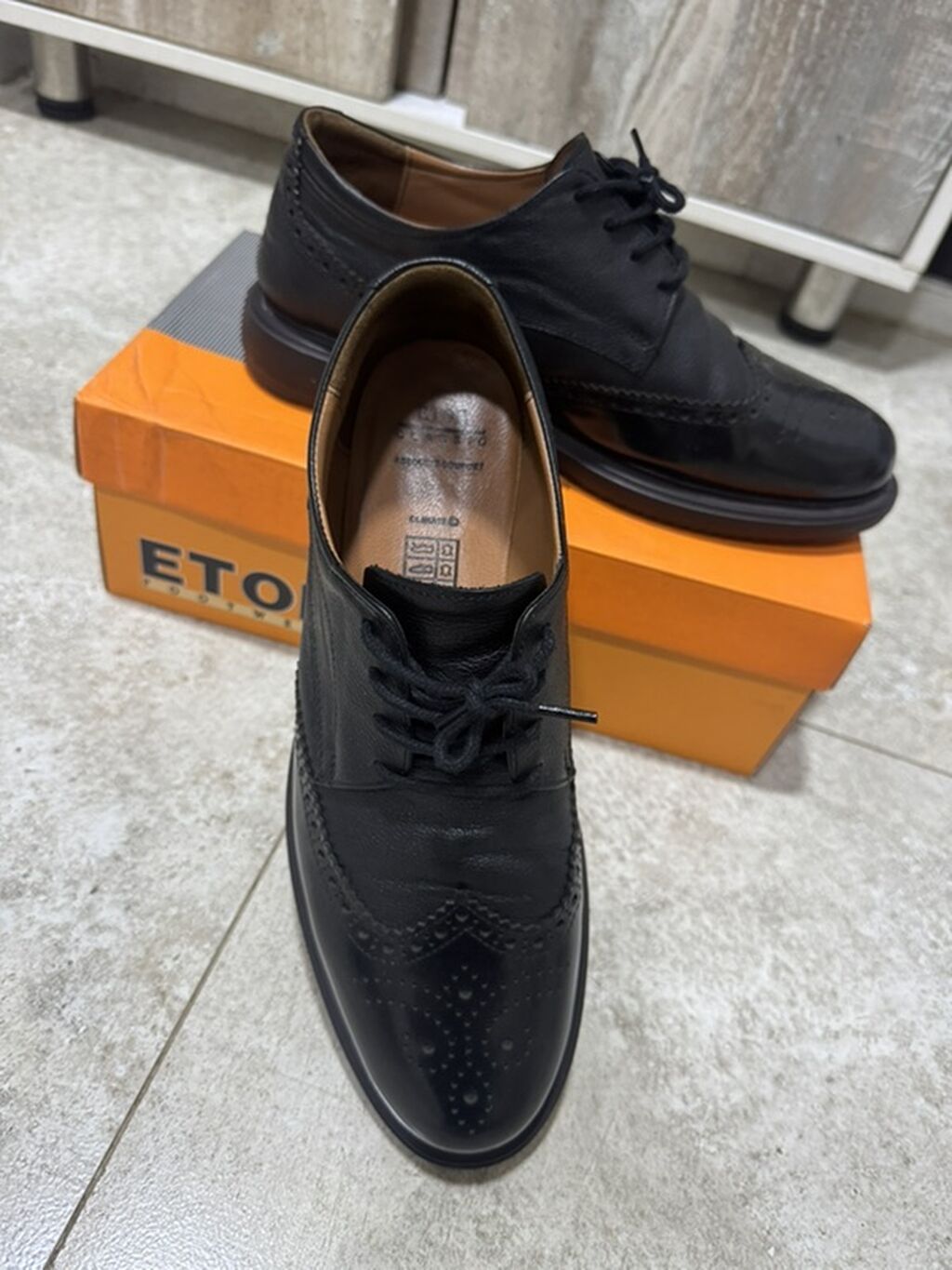 Мужские туфли, 42, Etor, Новый, цвет - Черный, Платная доставка: фото 5