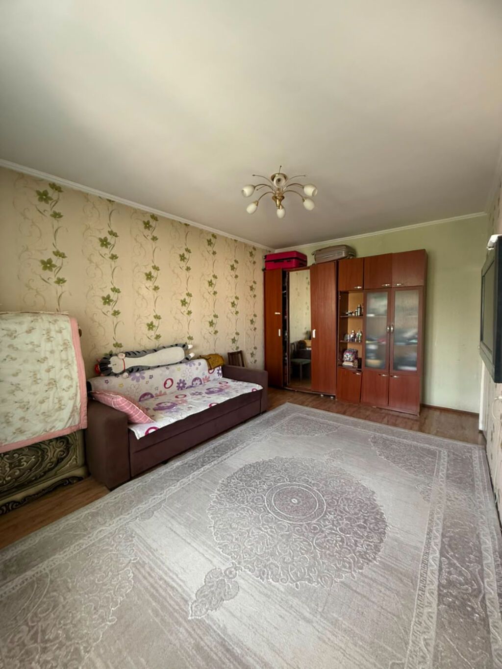 1 комната, 35 м², Тунгуч мкр 105 серия, 7 этаж, Старый ремонт: фото 2