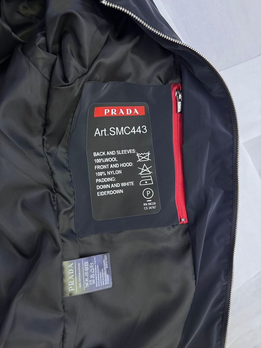 Мужская толстовка, S, M, L, Prada, Новый, цвет - Синий, Самовывоз: фото 4
