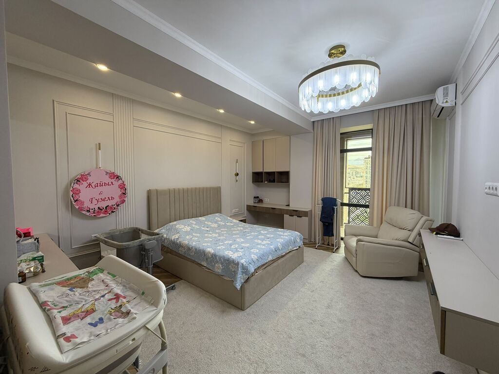 3 комнаты, 122 м², Ала-Арча ТРЦ Элитка, 10 этаж, Дизайнерский ремонт: фото 2
