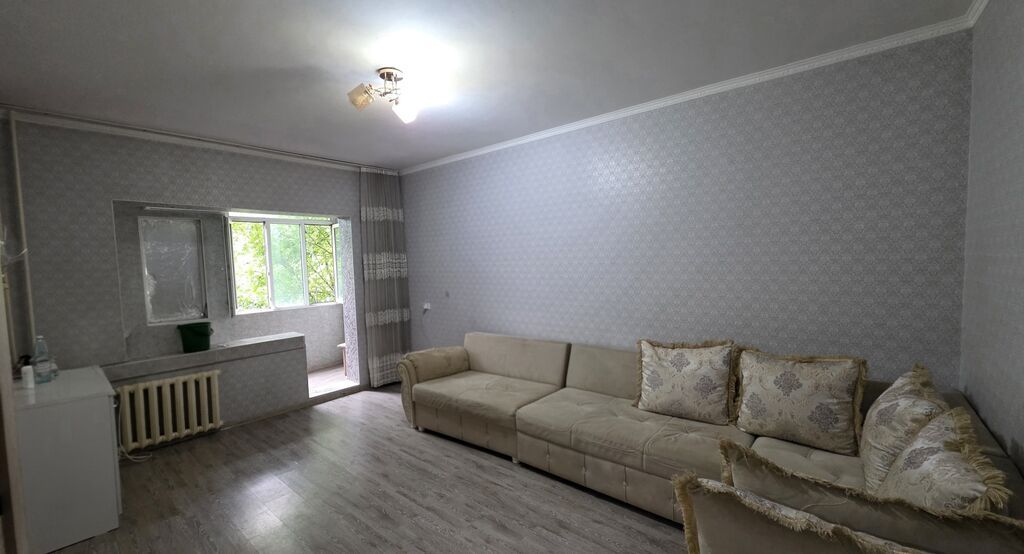 2 комнаты, 55 м², Аламедин-1 мкр 106 серия, 2 этаж, Косметический ремонт: фото 1