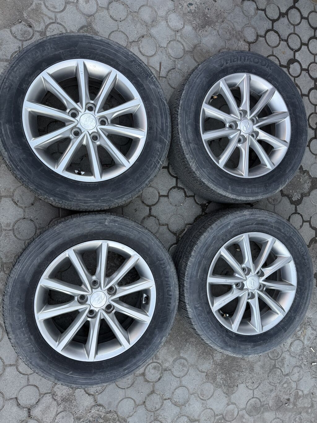 Колеса в сборе 215 / 60 / R 16, Лето, Б/у, Комплект, Легковые, Литые, отверстий - 5 — фото 2