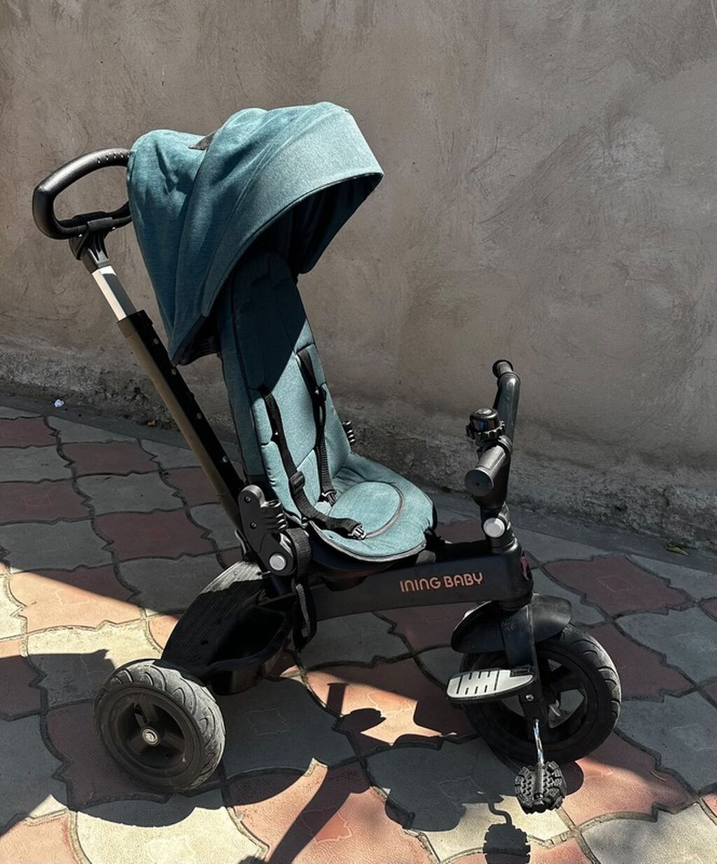 Продается детский велотрехколесо-коляска INING BABY в хорошем: фото 2