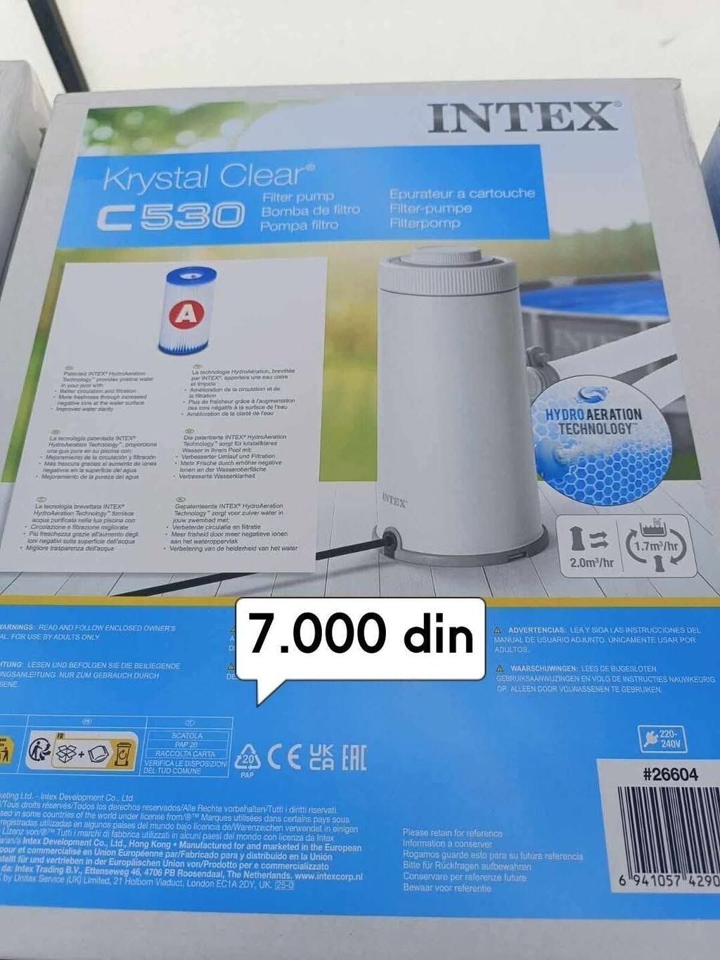 Bazeni i oprema: Pumpa za bazene, Novo, O trošku kupca