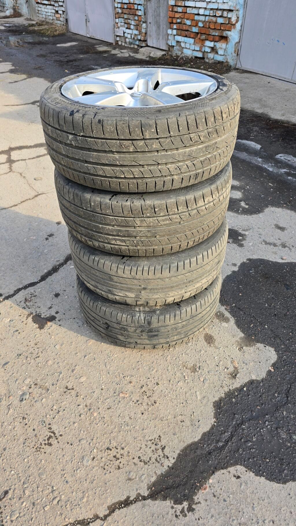 Колеса в сборе 225 / 45 / R 18, Лето, Б/у, Комплект, Легковые, Литые, отверстий - 5: фото 5