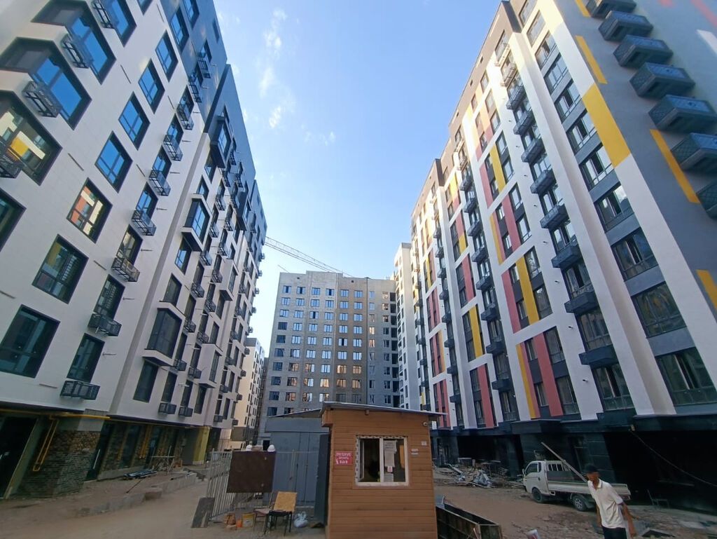 3 комнаты, 87 м², Кок-Жар ж/м Элитка, 12 этаж, ПСО (под самоотделку): фото 1